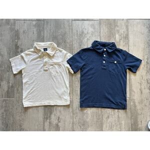 Baby Gap Set of 2 Boys Pique Polo Shirts Cotton Toddler 4T EUC